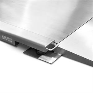 Golvvågsplattform lågprofil i rostfritt stål, 1250x1500x45 mm, 1500kg/0,2kg