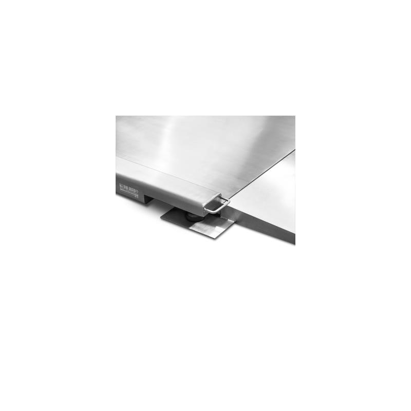 Golvvågsplattform lågprofil i rostfritt stål, 1000x1250x45 mm, 600kg/0,1kg