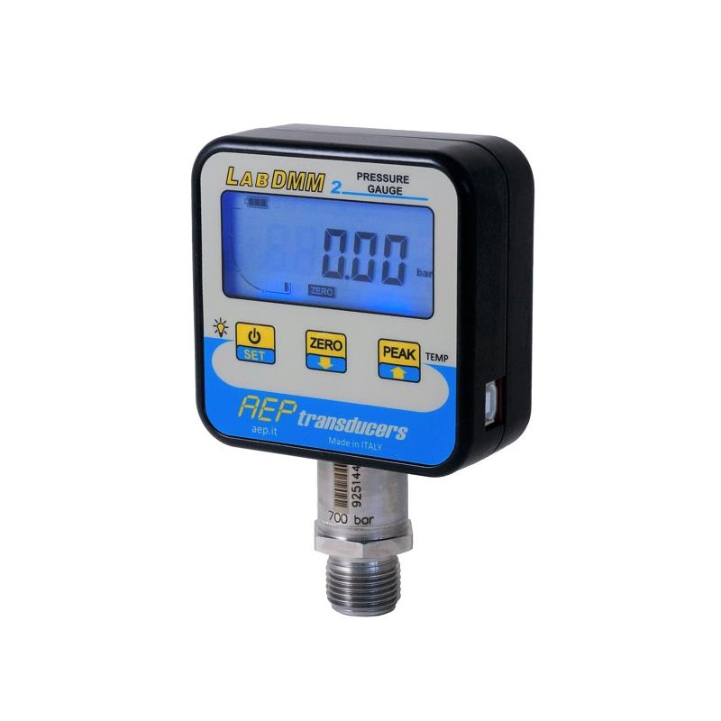Digital manometer LABDMM2 50 bar. För tryck- och temperaturmätning.