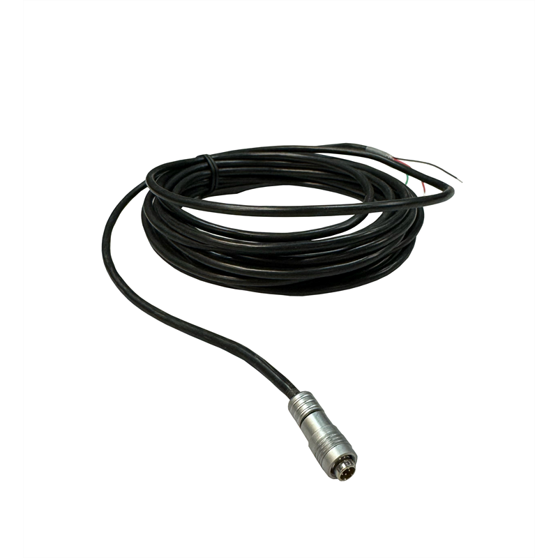 Skärmad lastcells kabel med hankontakt för 106MH. 6m, 4-wire, diam.3.8mm.