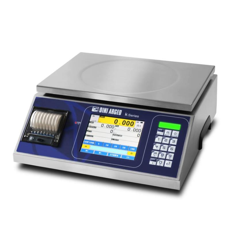 Bordsvåg med touch skärm och printer 3kg/0,5g & 6kg/1g