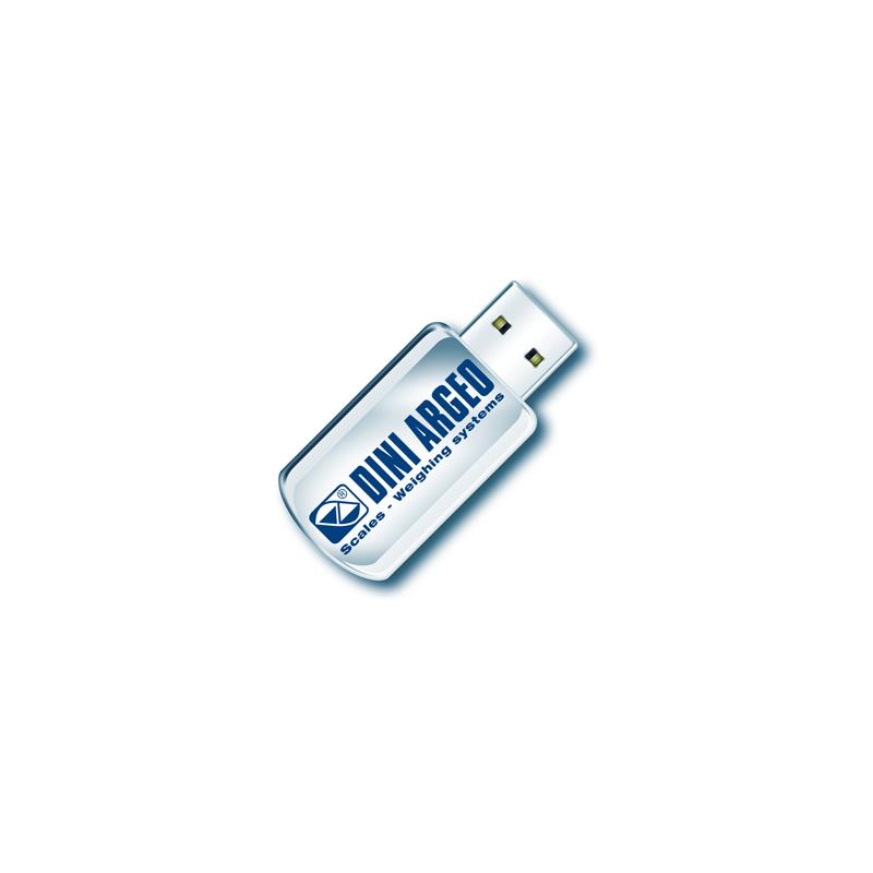 USB sticka för lagring av viktvärden