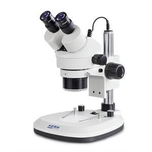Mikroskop Kern OZL-46 stereo, binokulär, pelartyp. 0,7x/4,5x förstoring. Synfält ø 20.0mm.
