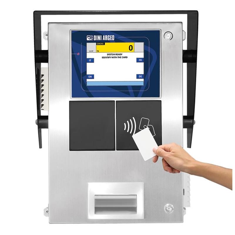 Själv service system 8" touch screen RFID