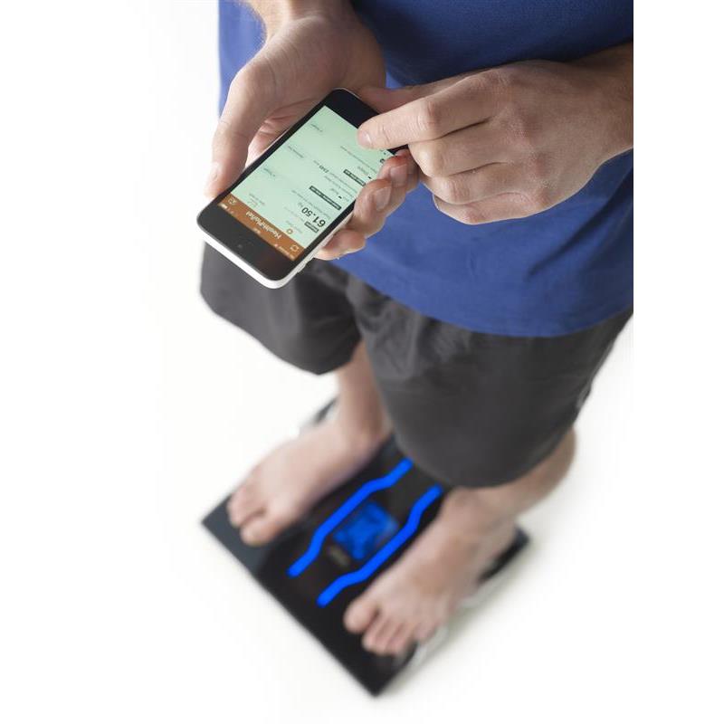 Tanita RD-953 kroppsanalysvåg svart med Bluetooth, fett, muskel, ben, vatten, 200kg/0,05kg