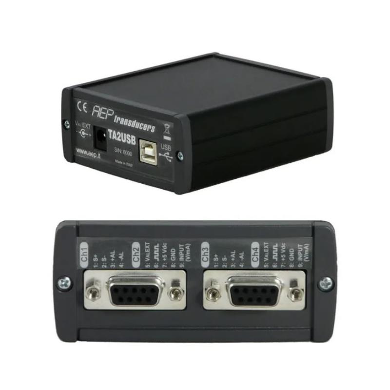 Vågtransmitter USB. 2 kanaler. För generellt bruk med lastceller.