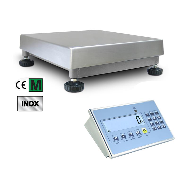 Bordsvåg 15kg/1g, 300x400x140mm, IP67/IP68 rostfri.