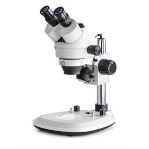 Mikroskop Kern OZL-46 stereo, trinokulär, pelartyp. 0,7x/4,5x förstoring. Synfält ø28.6mm-4.4mm
