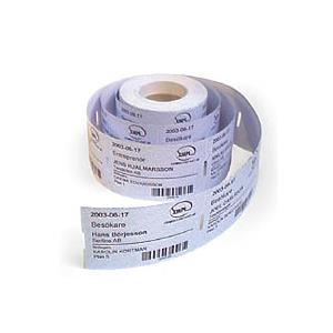 Etikettrulle 1000st etiketter thermo, 54x66 mm