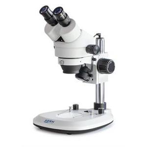 Mikroskop Kern OZL-46 stereo, binokulär, pelartyp. 0,7x/4,5x förstoring. Synfält ø 28.6mm-4.4mm