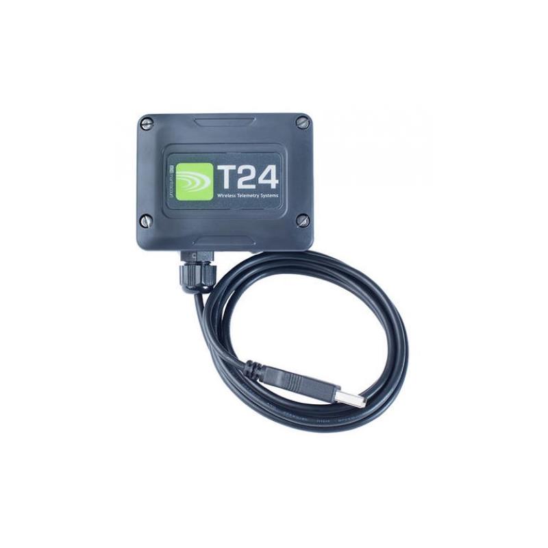 Mottagare för T24 i plastlåda trådlös, USB utgång.