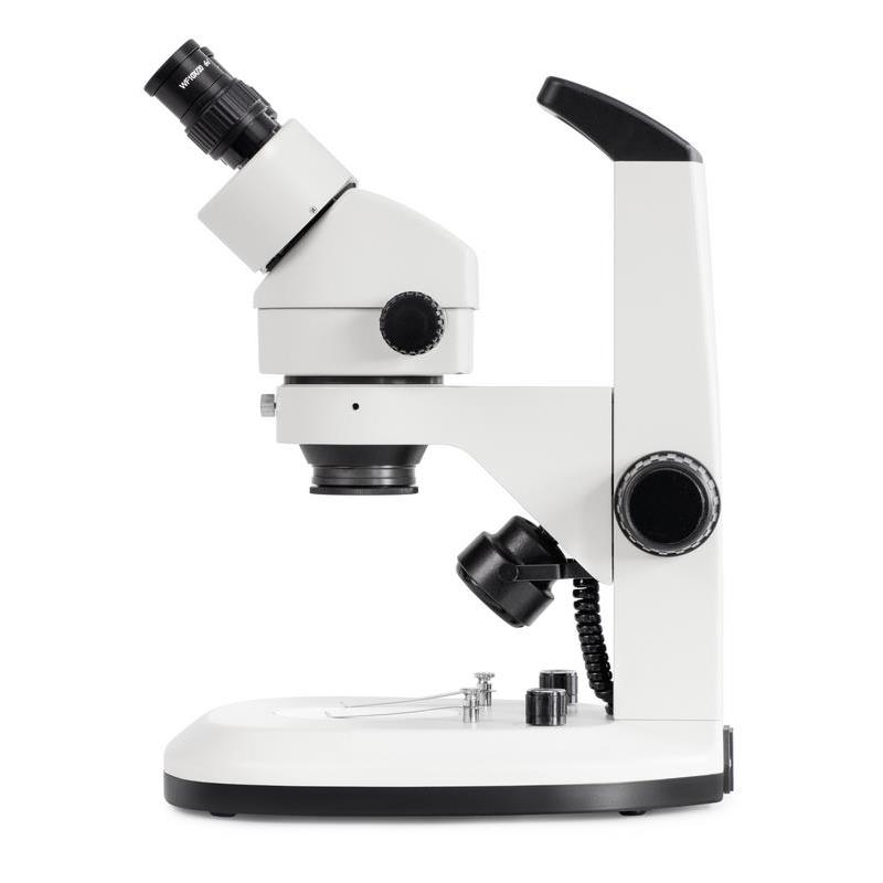 Mikroskop Kern OZL-46 stereo, trinokulär, mekanisk pelare. 0,7x/4,5x förstoring. Synfält ø20.0mm